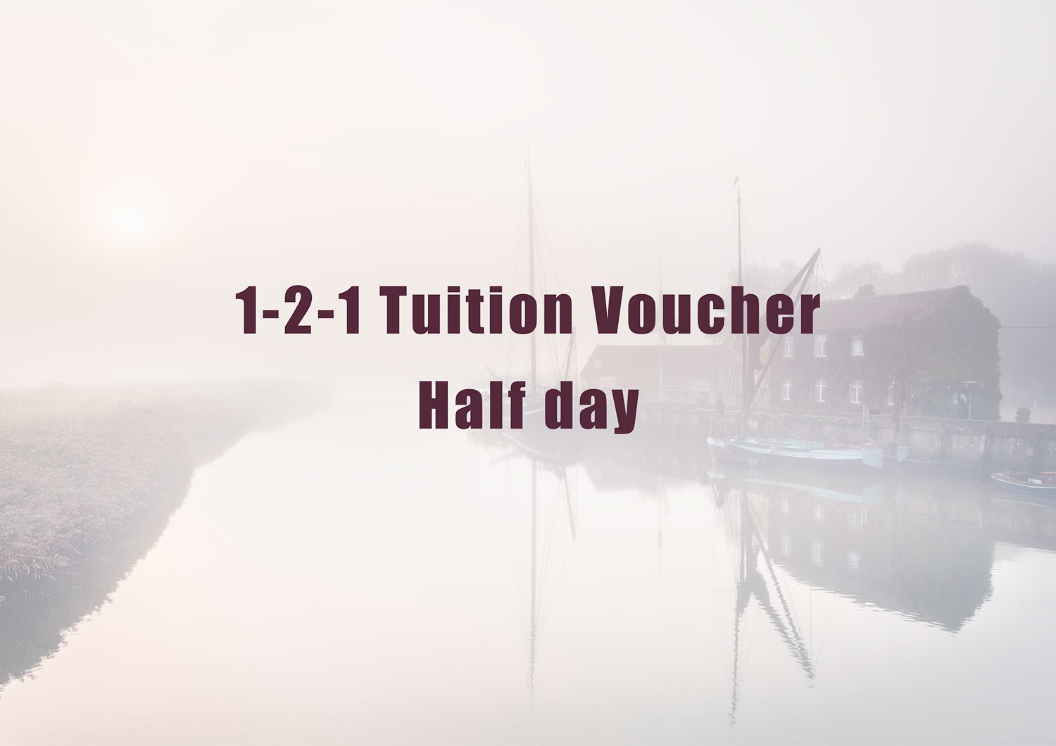 Gift Voucher Half Day 121 Tuition Gill Moon Photography